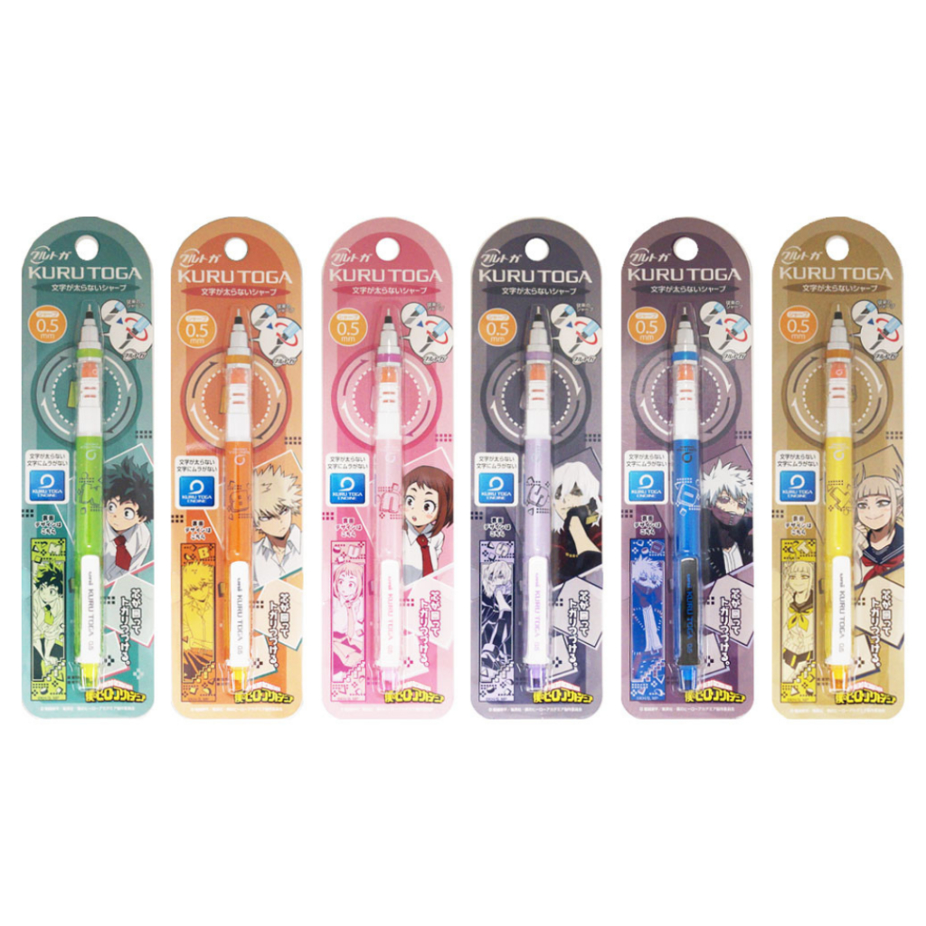 

Uni Kuru Toga My Hero Academia Visual Block Ensky Mechanical Pencil Kurutoga Pensil Mekanik 0.5mm Limited Edition