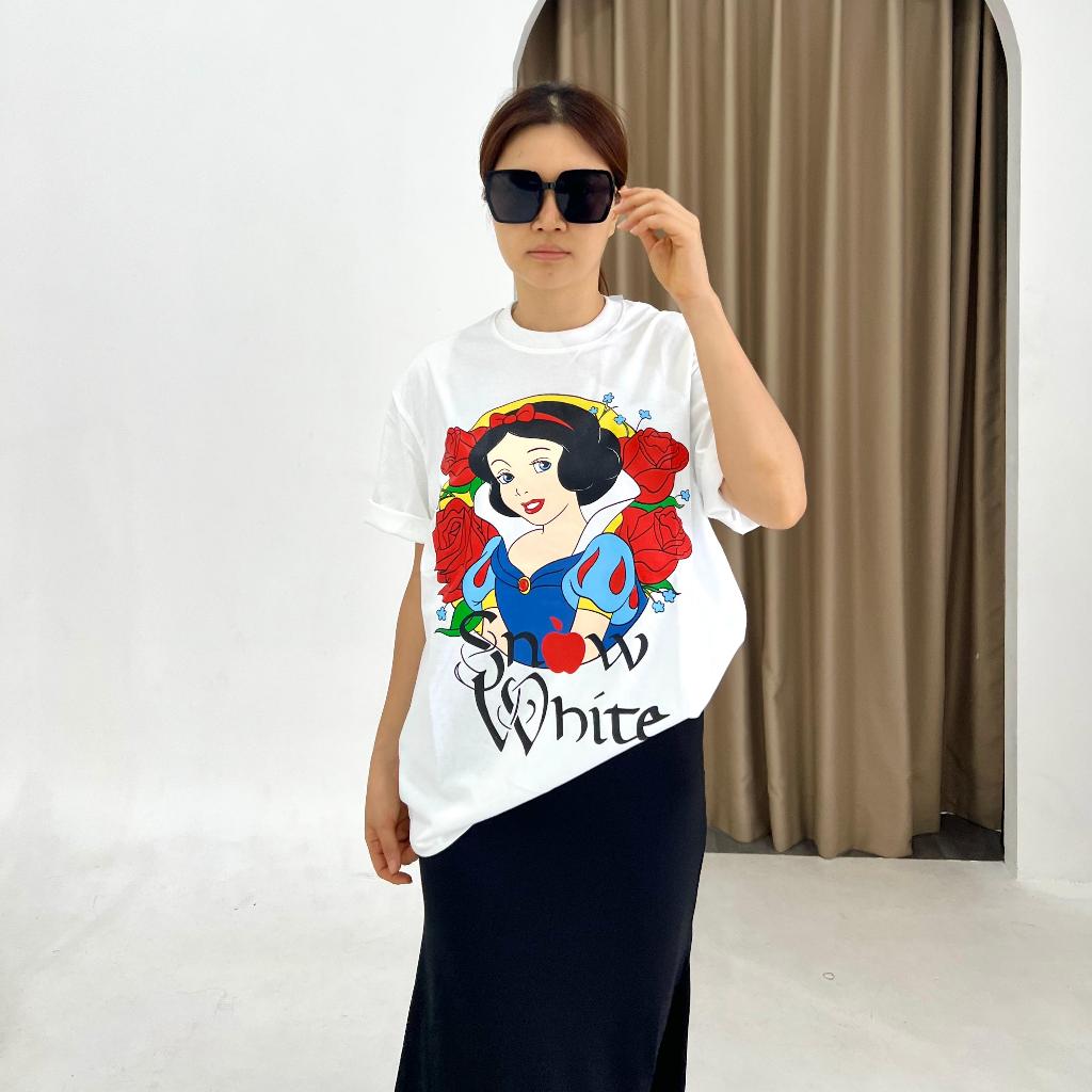 ATASAN WANITA QCUMBER TEE - SNOWWHITE