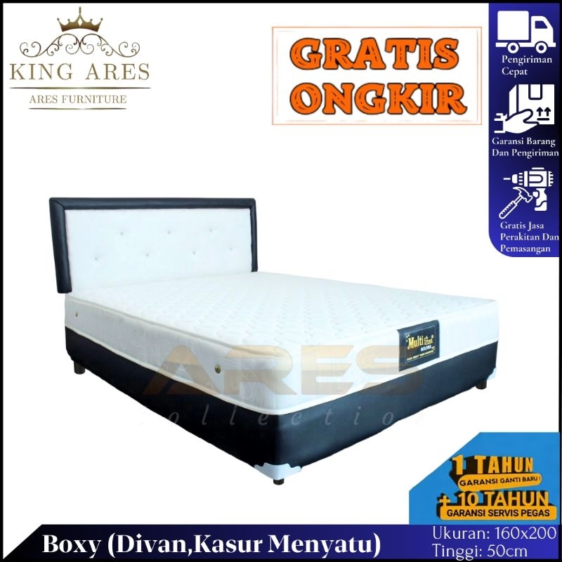 Spring bed Full Set 160x200/Springbed Divan No 2/Kasur Boxy Multibed Termurah Cirebon