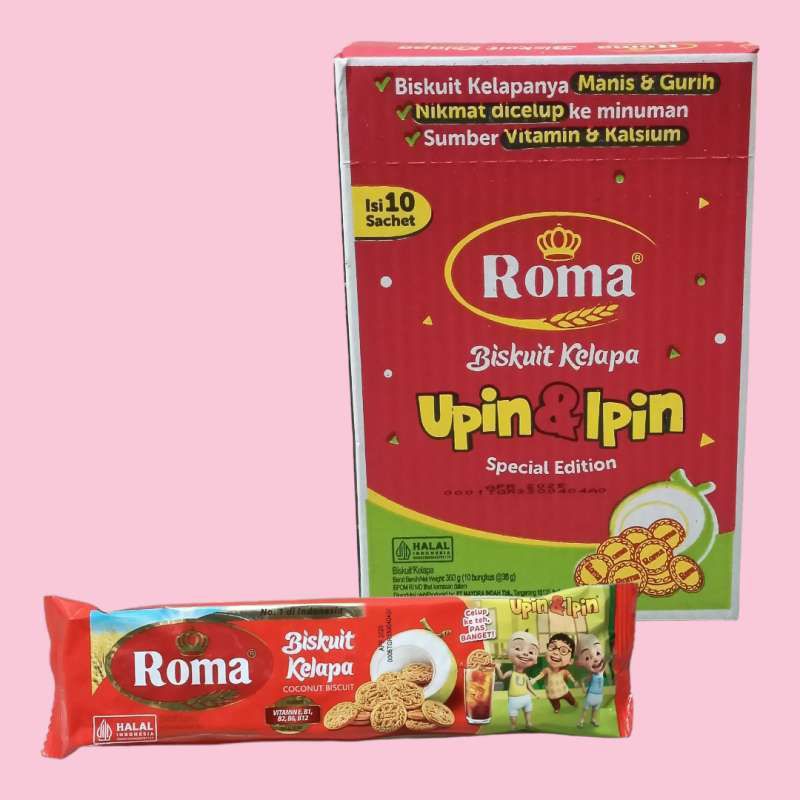 

ROMA KELAPA BISCUIT SACHET 1BOX (10SACHET)