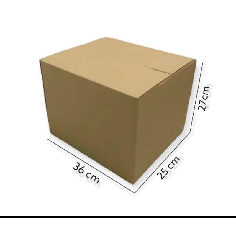 

36x25x27 cm kardus polos packing kemasan karton dus besar corrugated kraft