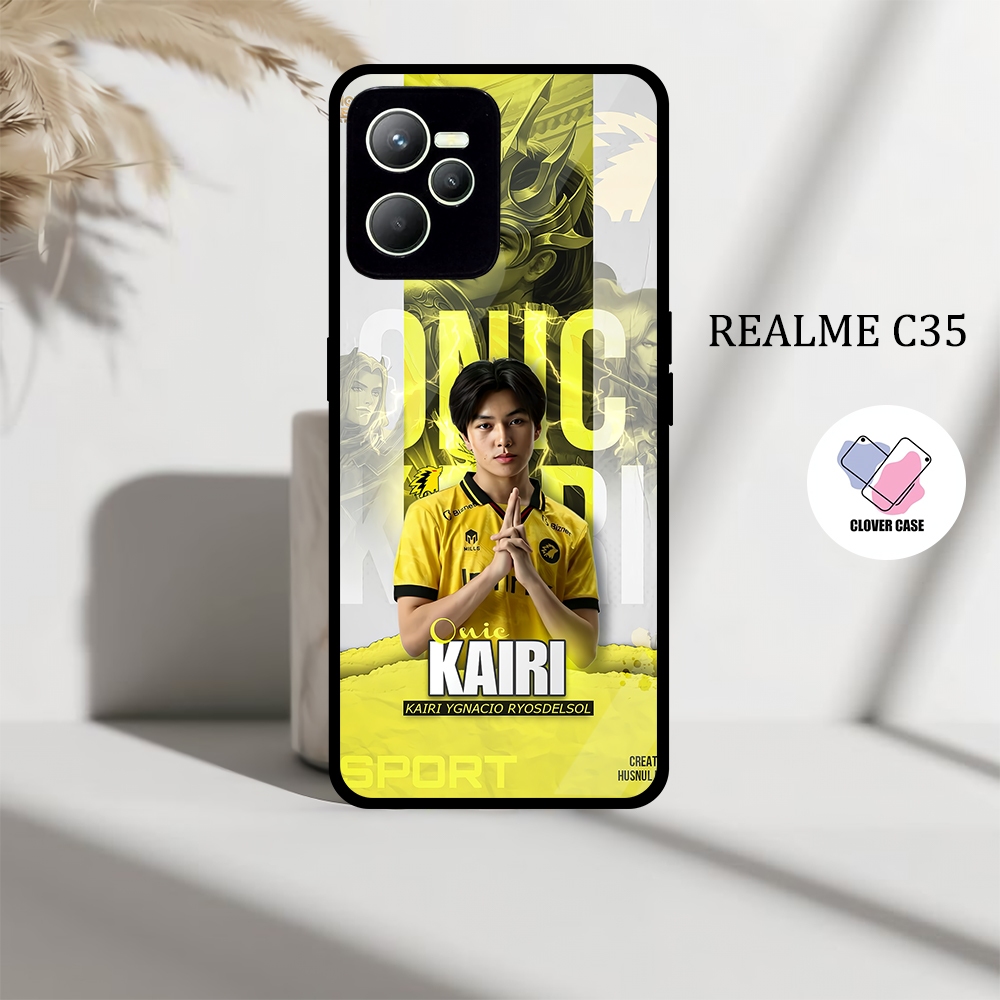 [ML13]  Case Glossy Case | REALME C35 | CASE KEKINIAN LUCU |  Casing Hp Kilau Motif ONIC ESPORT