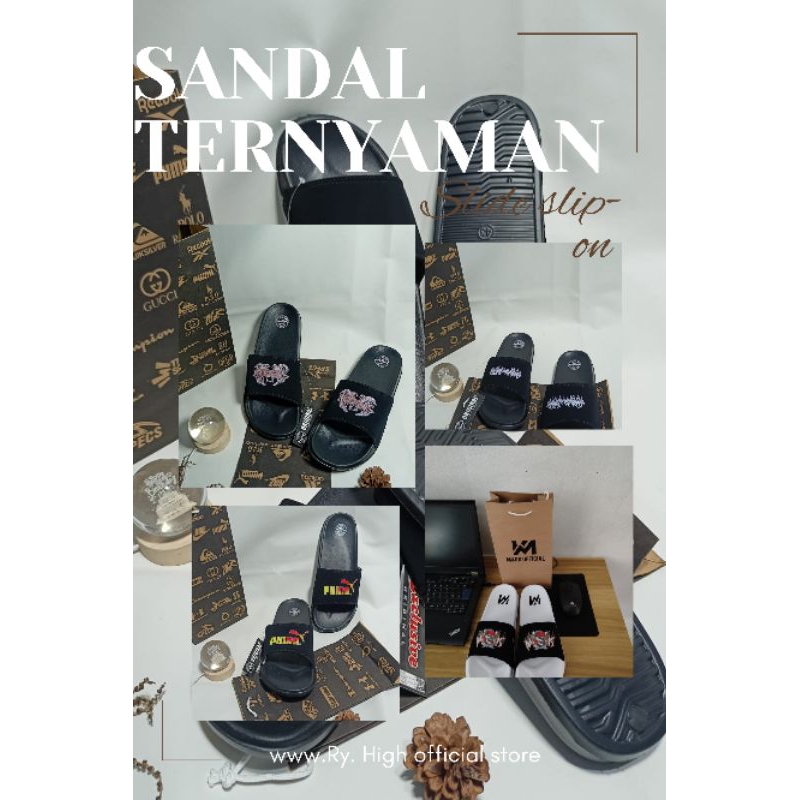 Sanda selopl pria wanita anak anak sandal slide slop ringan,sandal casuall sandal keren distro sanda