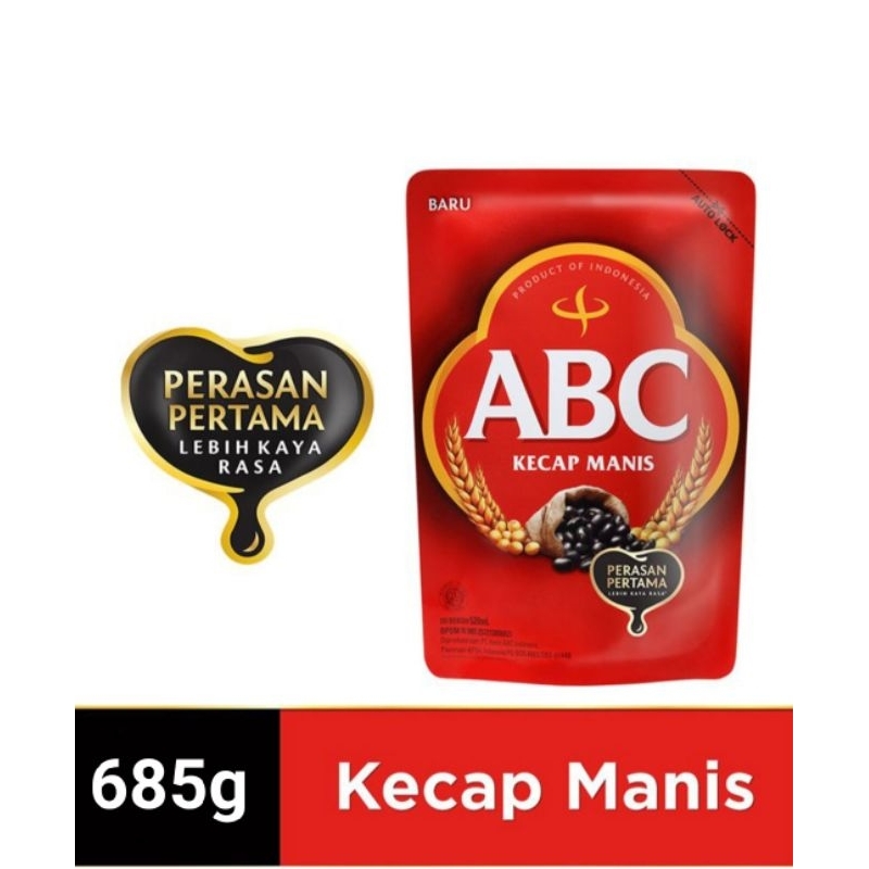 

ABC KECAP MANIS 685g KEMASAN REFILL AUTO LOCK