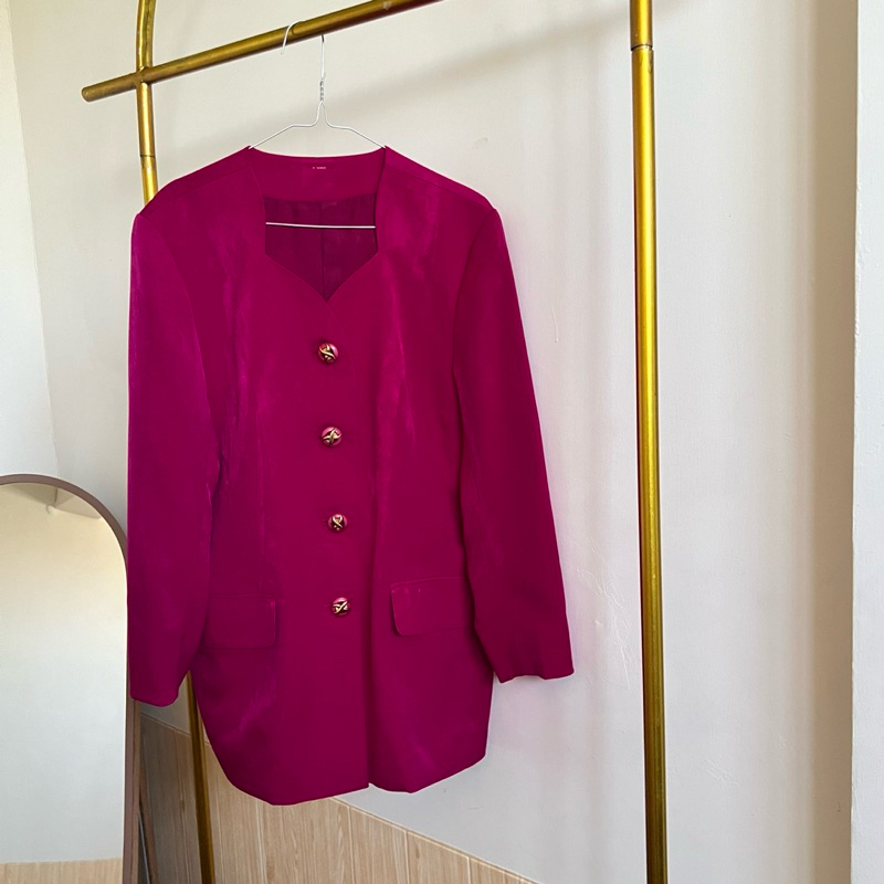 PRELOVED BLAZER FUSCHIA