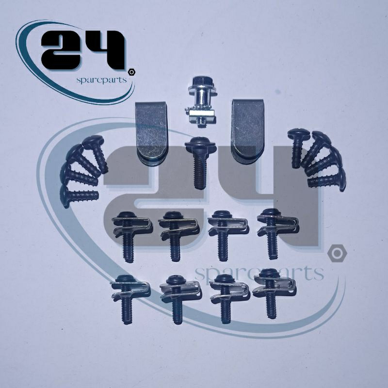 Satu set baut/baud batok kepala Supra x 125 (batman)