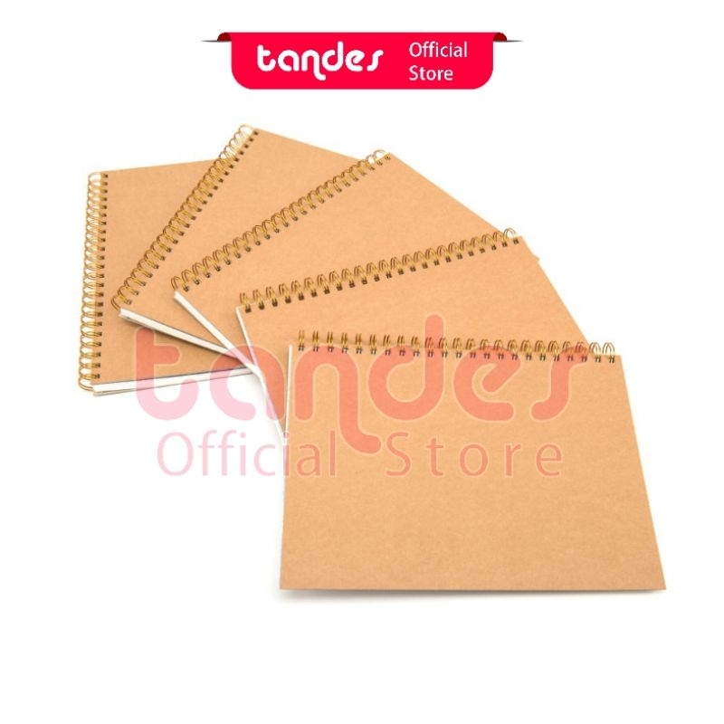 

Tandes Buku sketsa Sketchbook A4 isi 100 pages 50 sheets buku gambar ukuran A4 craft cover spiral