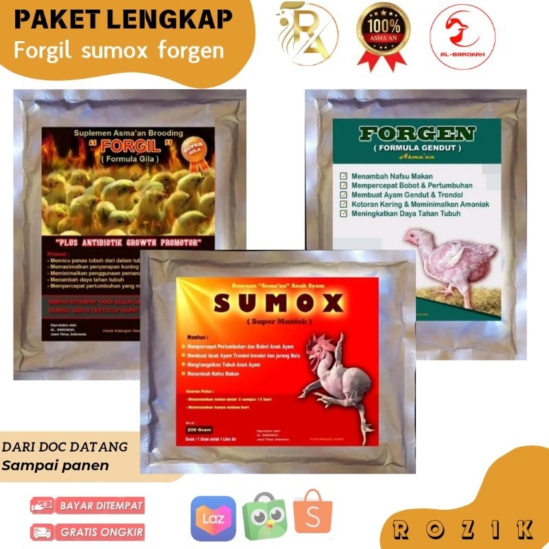 

Navi_Lezatoz Paket Sampai Panen Forgil Sumox Forgen Suplemen Ayam Vitamin Ayam