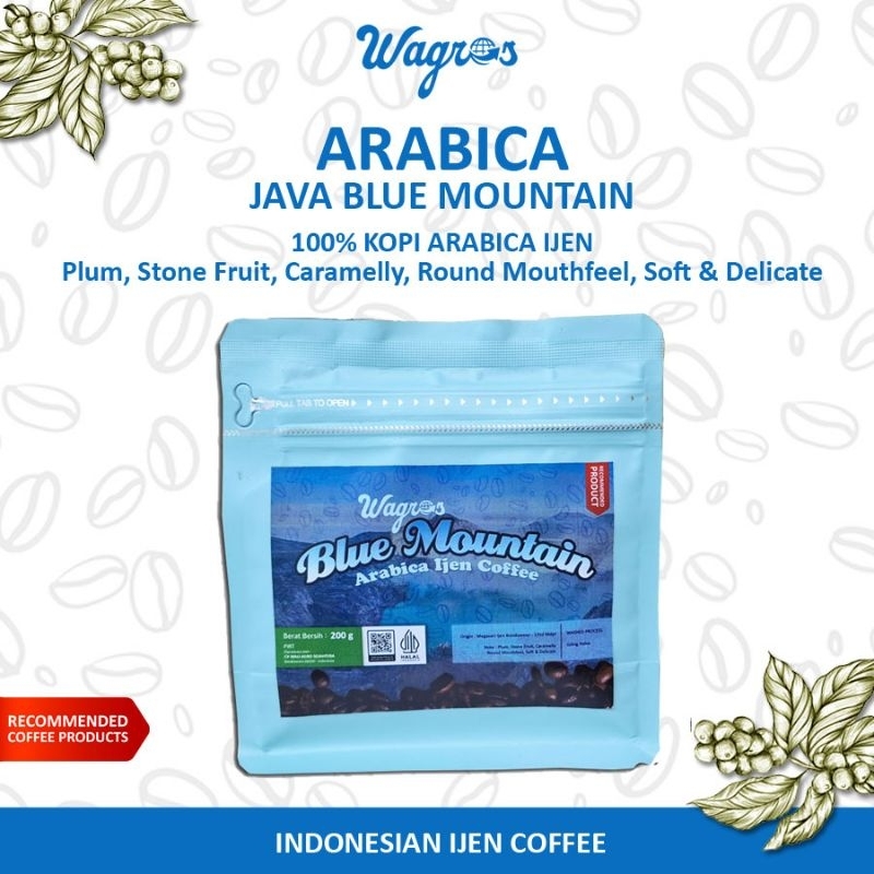 

Kopi Java Blue Mountain - 100% Kopi Ijen Arabica - 200 Gr - WAGROS Kopi Bubuk