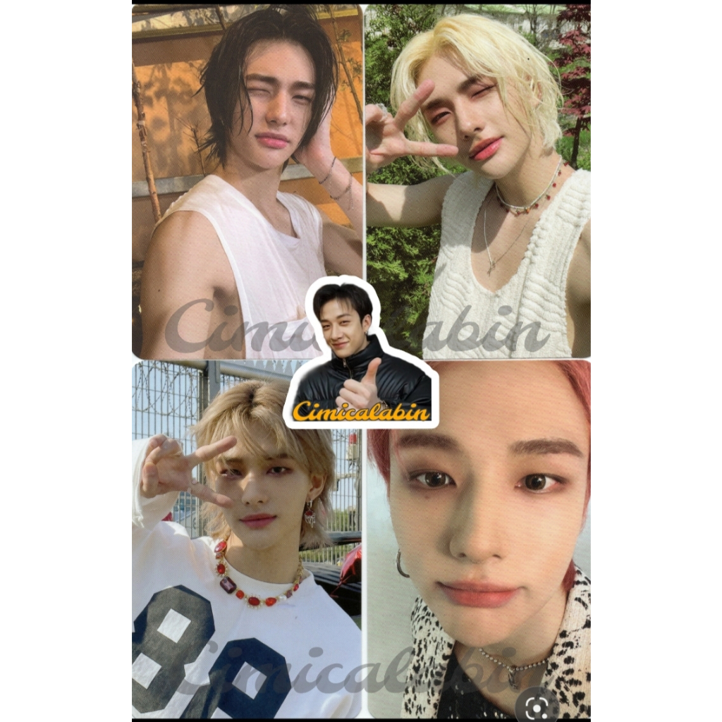 (Negotiable) Photo Card Stray Kids Hyunjin  Maxident BDM Blue Dream Media / Double Side NoEasy / Max