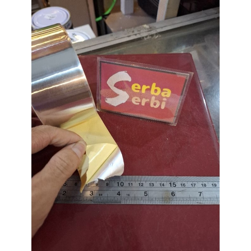 (LAKBAN ALUMINIUM FOIL) Isolasi tape aluminium Foil 2"