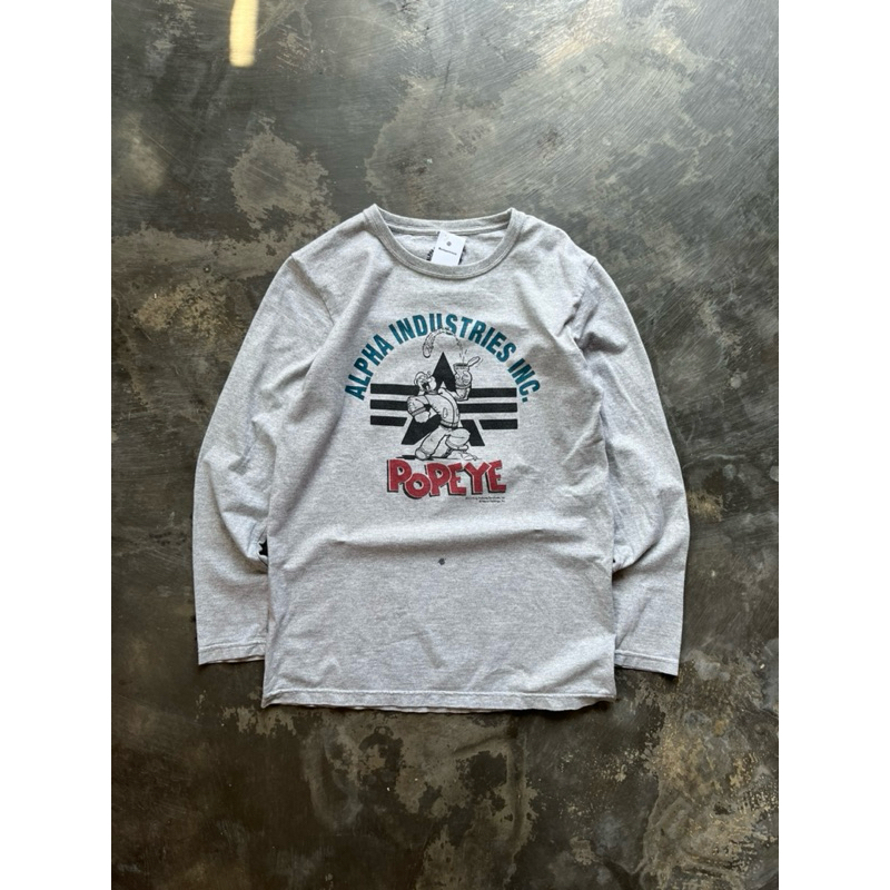 ALPHA INDUSTRIES x POPEYE long sleeve tshirt