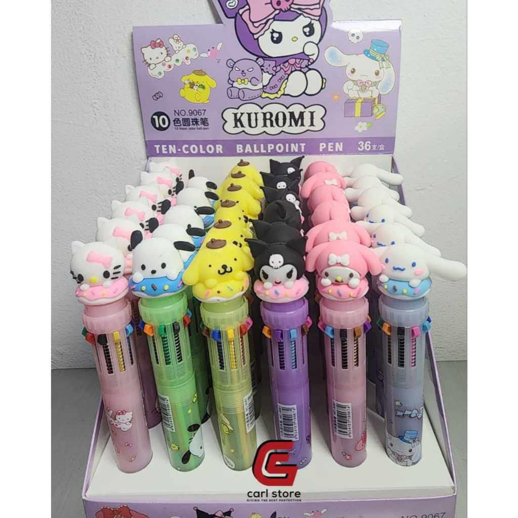 

Pulpen / PEN 10 Warna SANRIO CINNAMOROLL KUROMI MY MELODY Jumbo Anak Pena Tinta Hitam