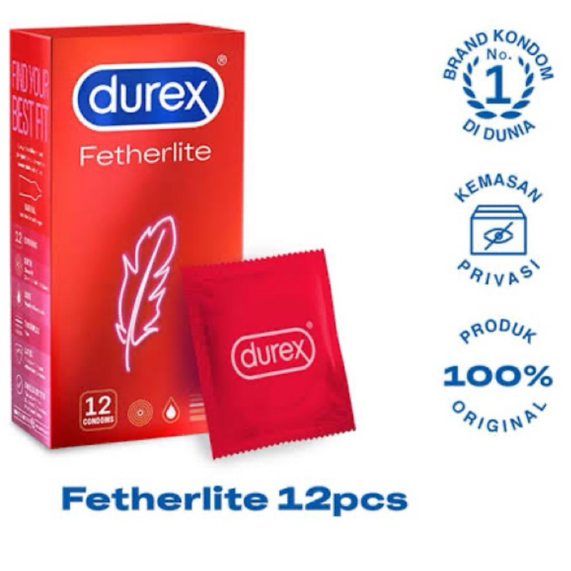 DUREX FETHERLITE 12pcs / KONDOM DUREX
