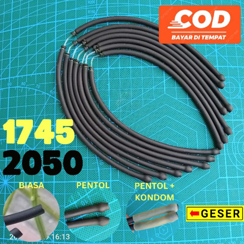 karet ketapel siap pakai 1745 2050 HITAM/PLAIN/NATURAL SIAP PAKAI