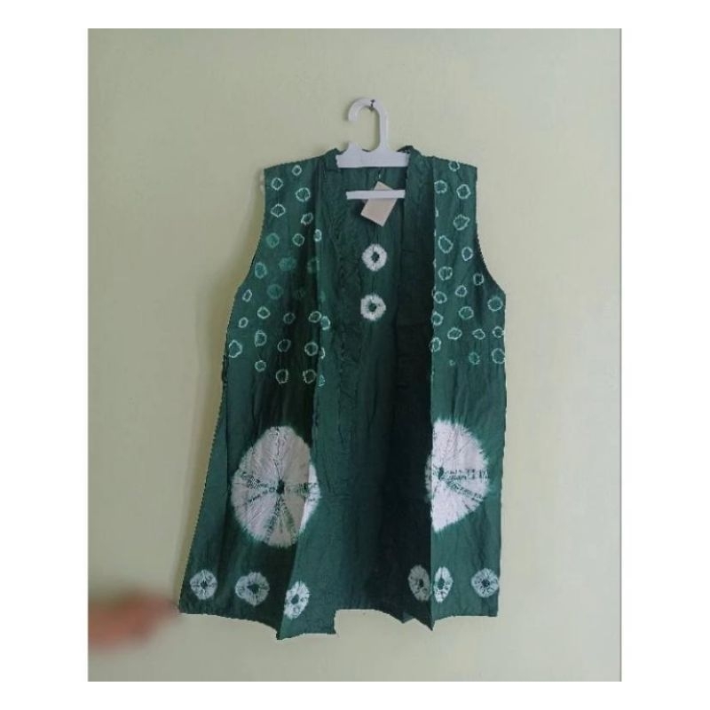 Rompi Jumputan Batik Handmade Katun Halus - Lingkar Dada 110cm, Lingkar Ketiak 50cm, Panjang Badan 8