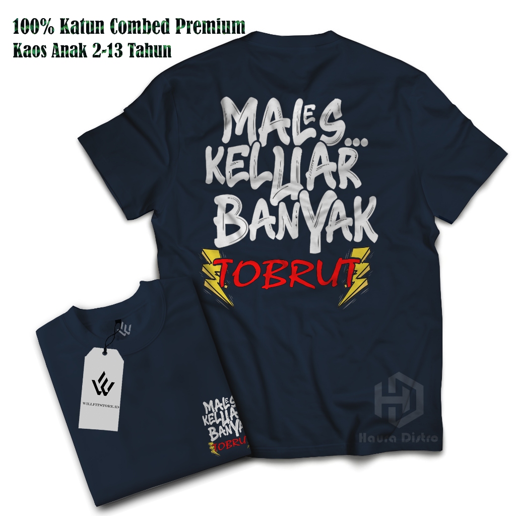 KAOS ANAK FF MALES KELUAR BANYAK TOBRUT BAHAN KATUN MURAH