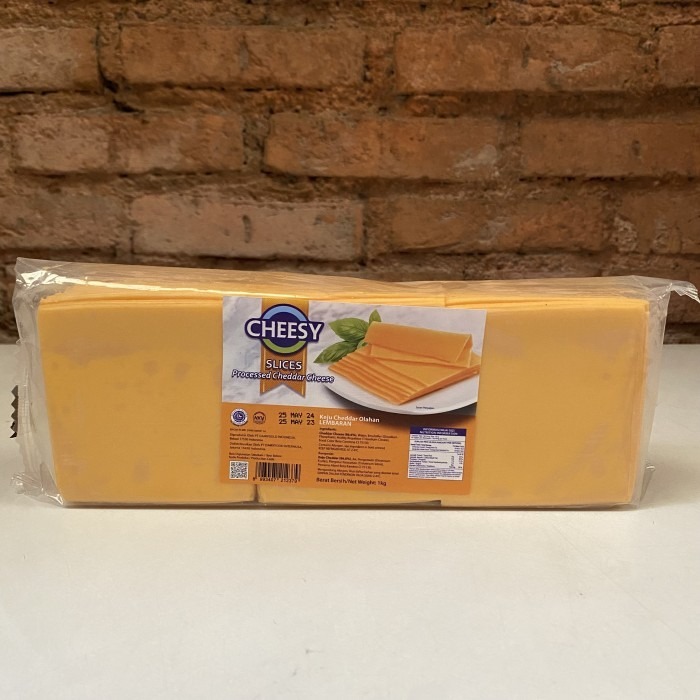 

CHEESY ORANGE CHEESE 28 SLICE - 1/3, KEJU ORANGE LELEH/MELTING