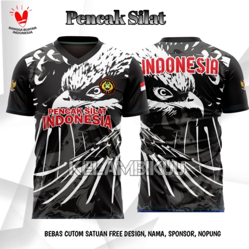 JERSEY PENCAK SILAT PRINTING TERBARU/BAJU KAOS PENCAK SILAT CUSTOM/BAJU KAOS SILAT MURAH/JERSEY PENC