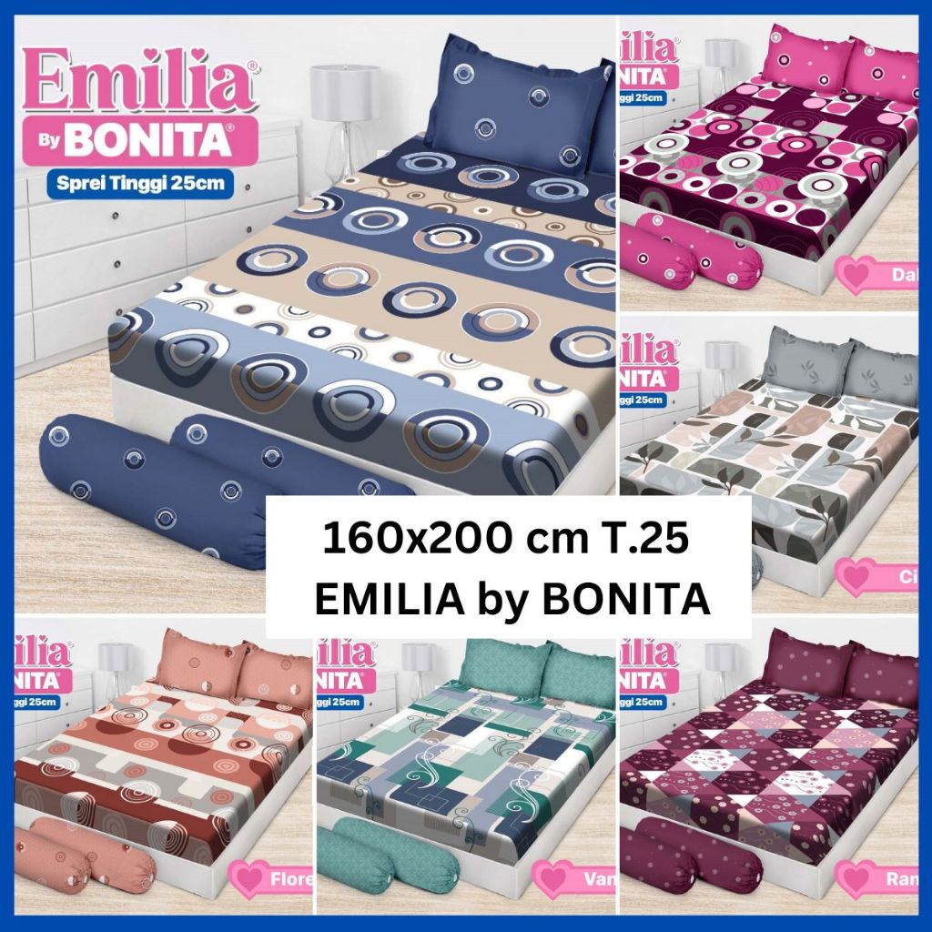 SM Bonita EMILIA Dispers 3D Flat Queen Size 160x200 cm