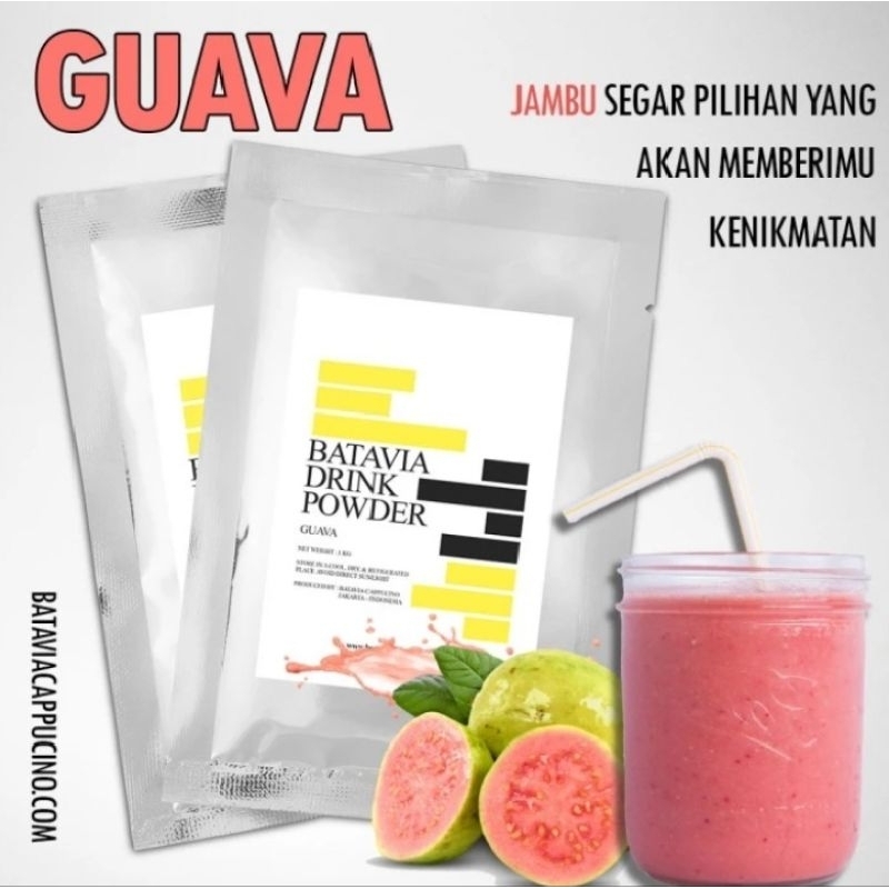

BUBUK MINUMAN RASA GUAVA 1KG/1000gram/POWDER DRINK