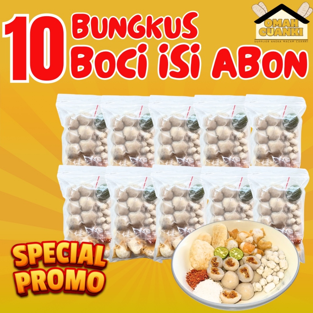 

10 Bungkus Baso Aci Isi Abon Sapi By Omah Cuanki Hotpot Instan