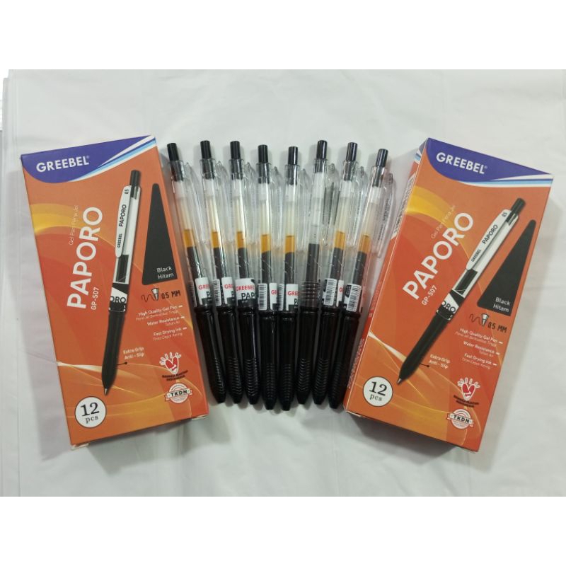 

1 PACK PULPEN PENA GREEBEL PAPORO GP-507 UKURAN 0,5