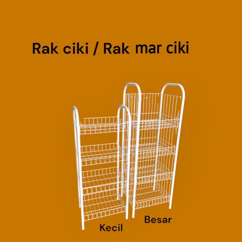 RAK CIKI / snack BESAR & KECIL 4 SUSUN(tingkat), pekanbaru