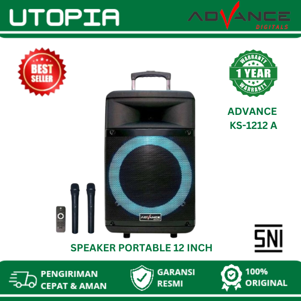 Advance Speaker Trolley K 1212A / K1212A Speaker Portable 12Inch