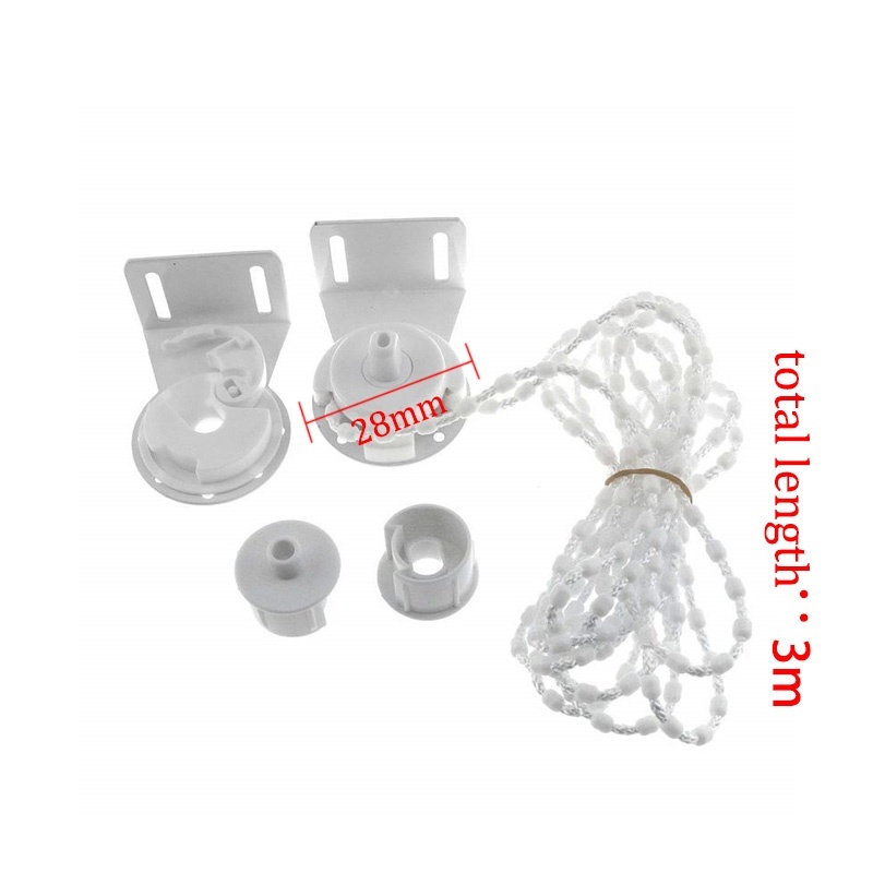 1 Set Rroller Blind Head Blind Roller Jendela Bead Chain +Bracket Roller Blind Roller Blind Chain