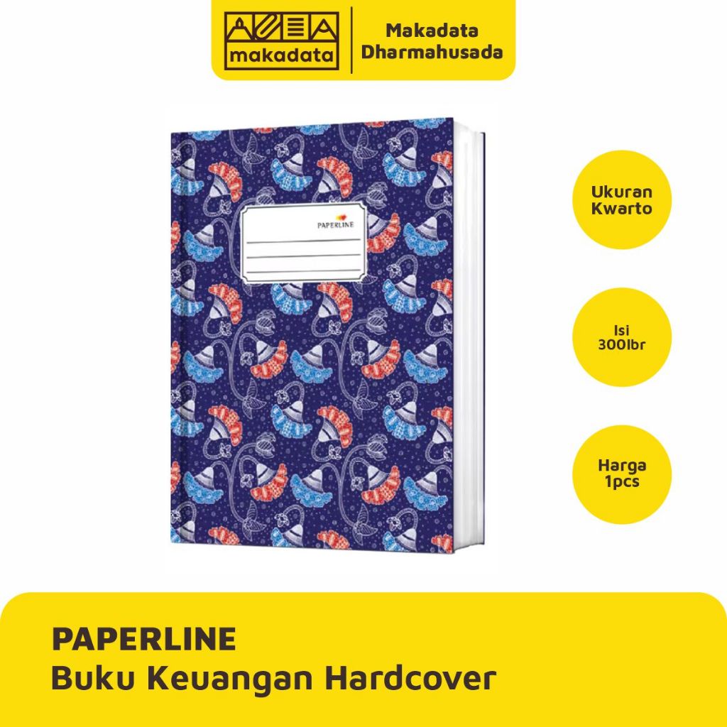 

BUKU TULIS KEUANGAN HARDCOVER PAPERLINE UKURAN KWARTO KUARTO QUARTO ISI 300 LEMBAR