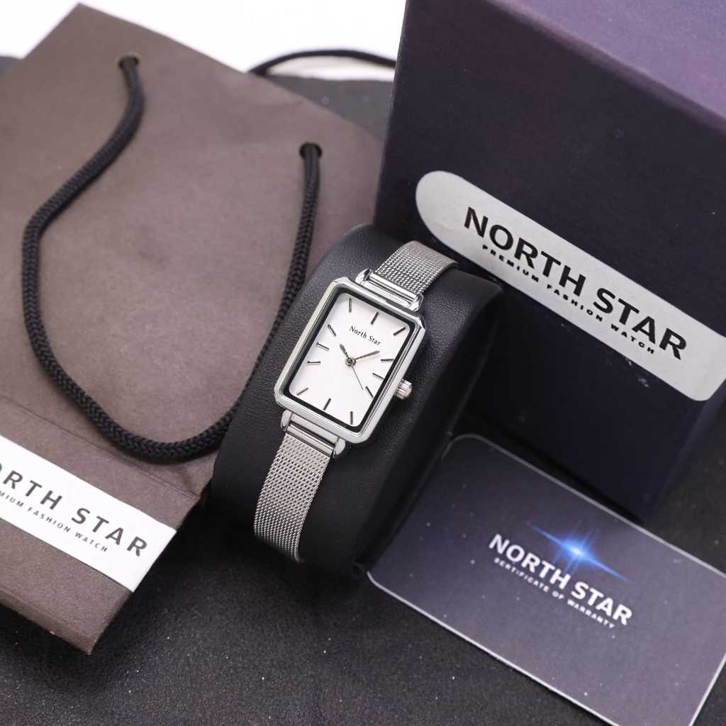 North Star Original Jam Tangan Wanita Bahan Rantai Pasir Uk 2cm