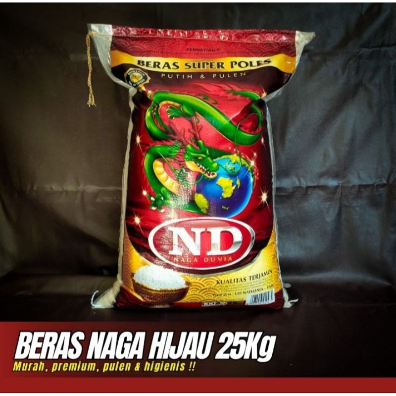 

BERAS NAGA DUNIA HIJAU 25 KG