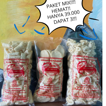 

kerupuk Palembang Paket MIX!!!! Oleh Oleh Khas Palembang 250Gram (HALAL) Asli Ikan Tenggiri