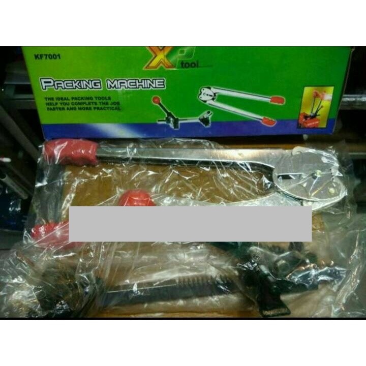 packing machine / alat klem dus tali straping band plastik 5/8"