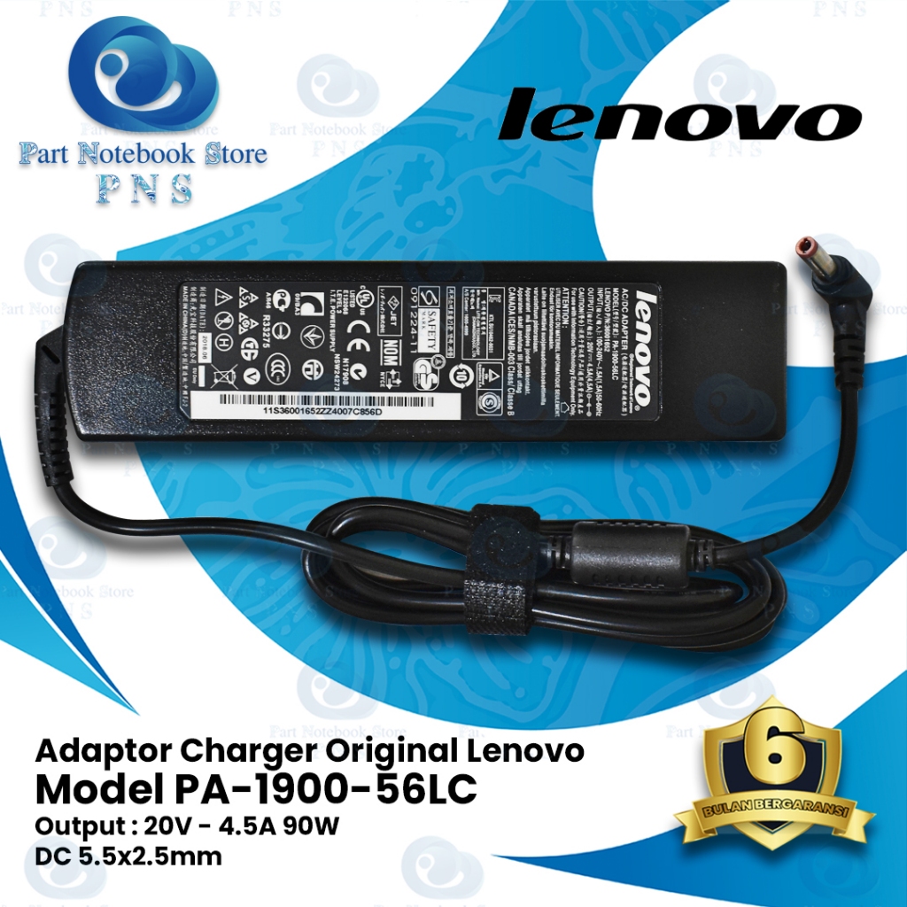 Adaptor Original Lenovo PA-1900-56LC 20V 4.5A 90W DC 5.5 x 2.5mm