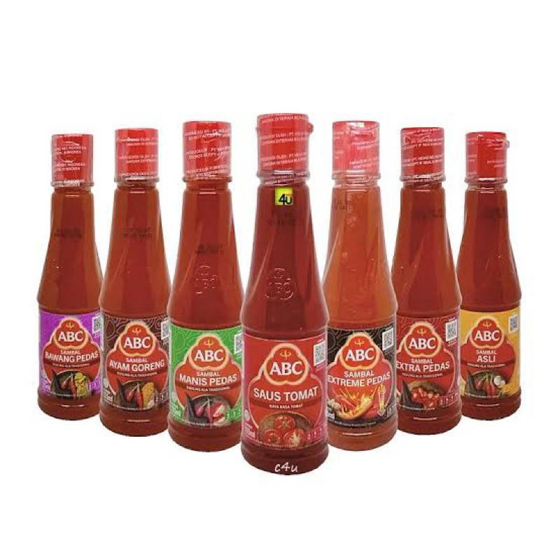 

ABC SAMBAL/SAUS TOMAT 135GR,275GR,335GR