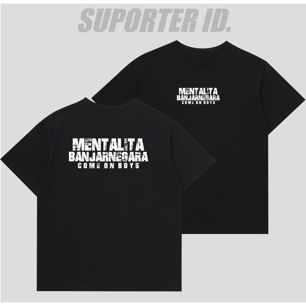 Kaos suporter Banjarnegara T-shirt Mentalita Banjarnegara
