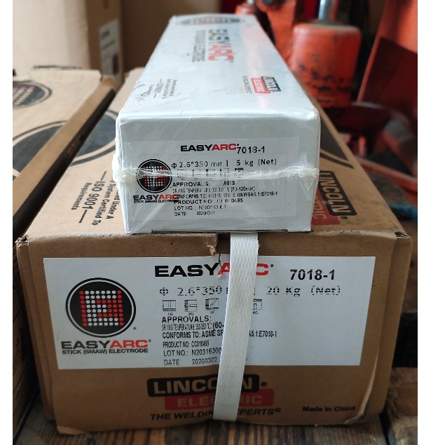 Kawat Las Lincoln Easy Arc E7018-1 20kg/Dus