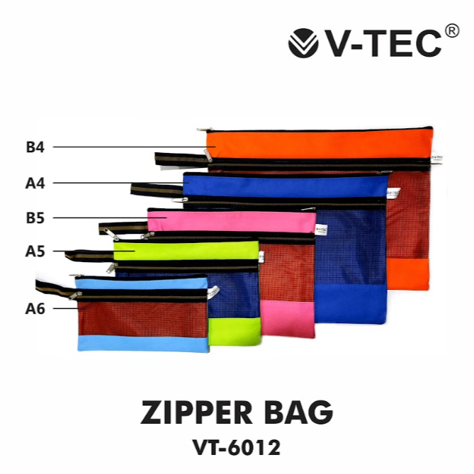 

V tec zipper bag folder file 6012 B5 B4 A6 A5 A4