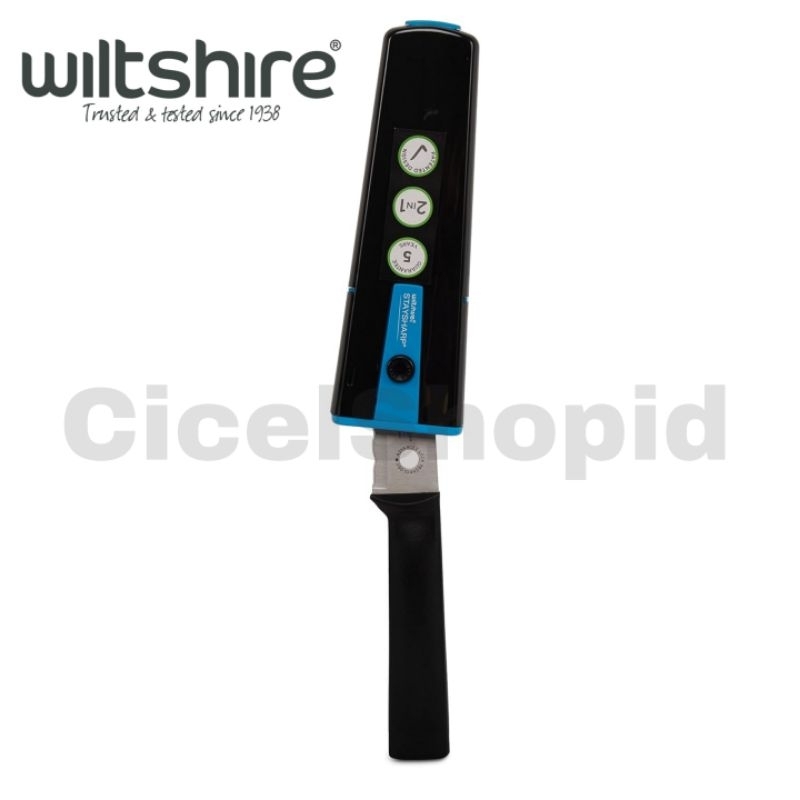 Wiltshire 15 Cm Stay Sharp Pisau Dapur Piknik Outdoor Serbaguna dengan Sarung Pengasah Made in Austr