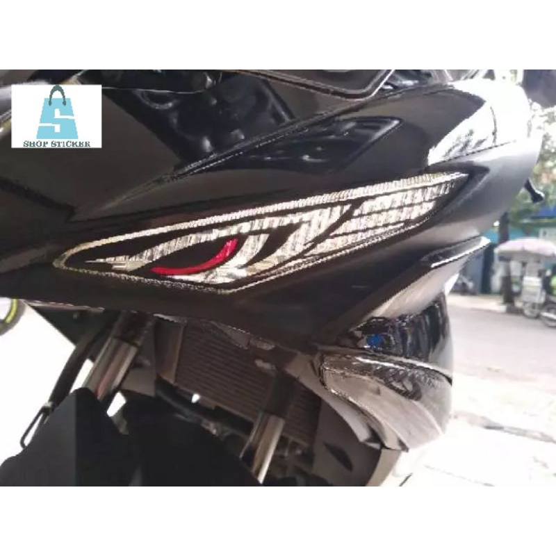 Stiker variasi mata elang lampu senja Jupiter mx king 150 new