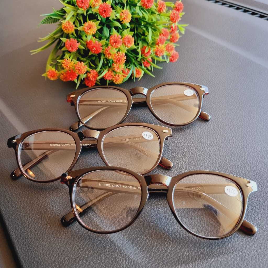 KACAMATA BACA PRIA WANITA MODEL OVAL TYPE KT119T.IH/KACA MATA RABUN DEKAT JAUH/KACAMATA PRIA WANITA/