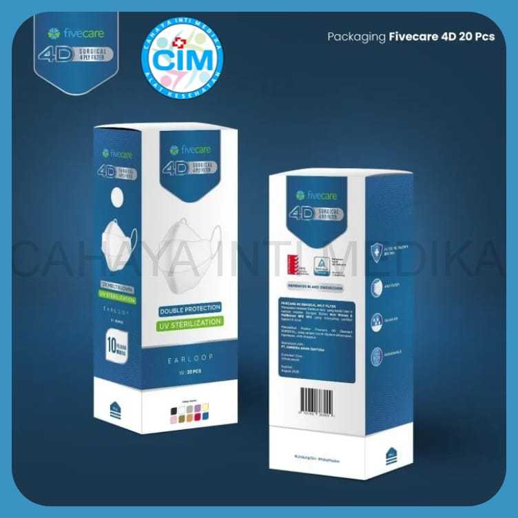 Masker Surgical 4 Ply Earloop Fivecare