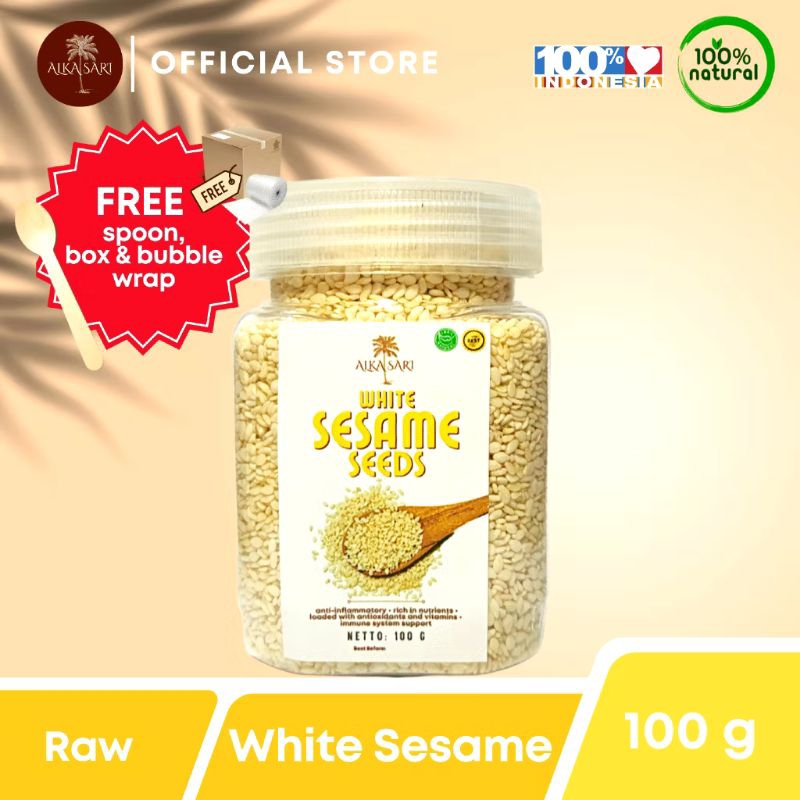 

Biji Wijen Putih White Sesame Seed 100g