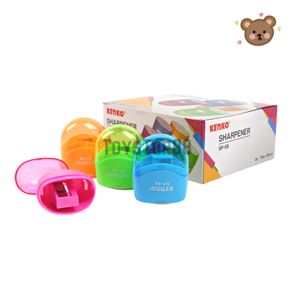 

Serutan Tabung Kenko SP-68 1 Lubang Dengan Tutup - Rautan Pensil Kecil + Wadah Tempat Sampah - Pencil Sharpener [PER PCS]
