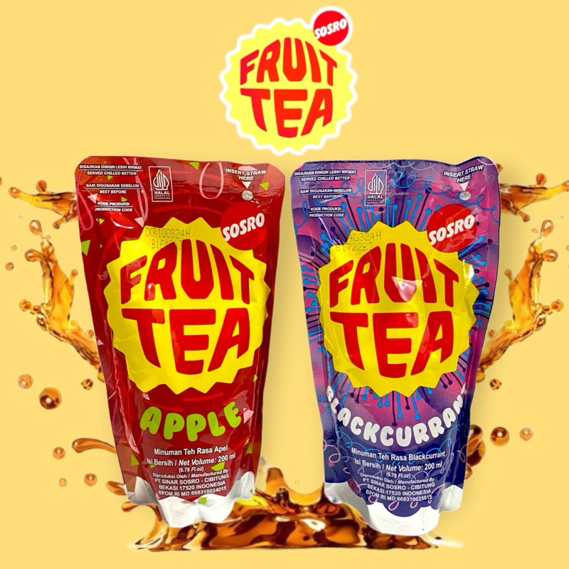 

PROMO !! FRUIT TEA POUCH 200ML ISI 24 1 DUS HARGA TERMURAH