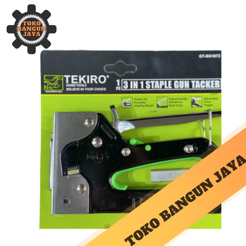 

TEKIRO TEMBAKAN STAPLES 6 - 14 MM 3 IN 1 / TEKIRO STAPLES GUN TACKER 3 IN 1