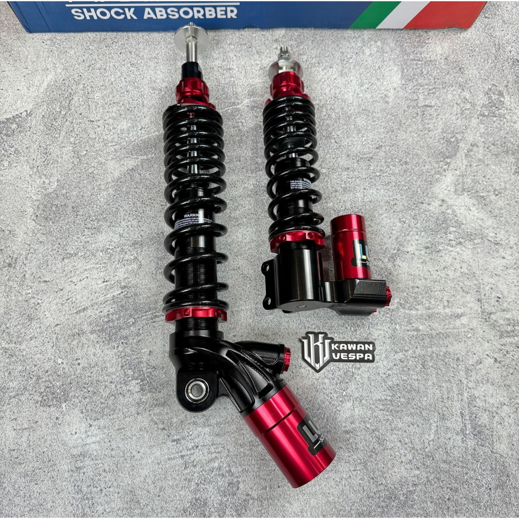 LUIGY Shockbreaker Hilo RED model zelioni for Vespa Sprint Primavera
