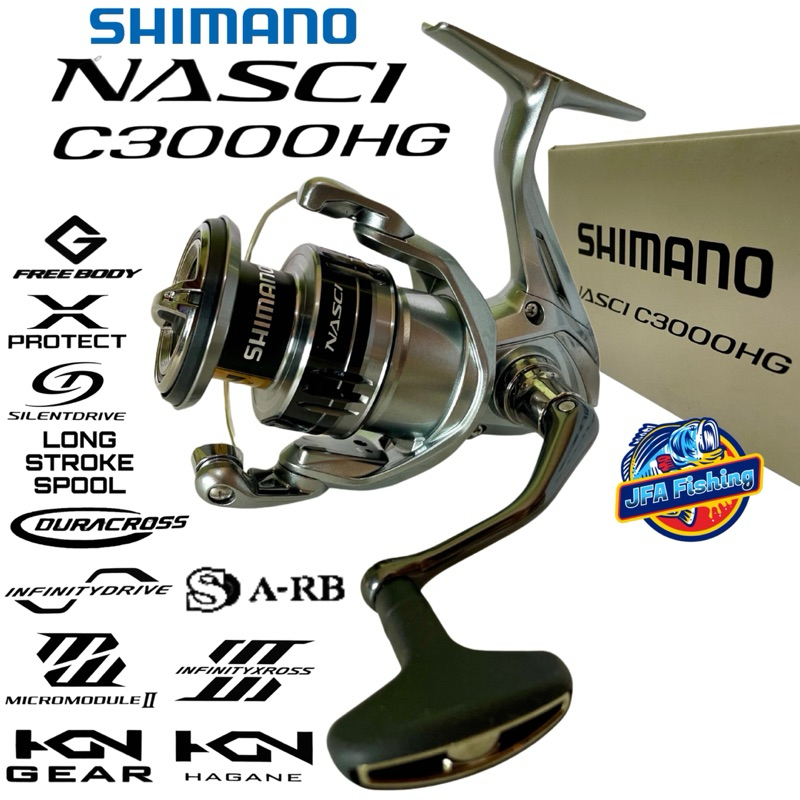 Reel Shimano NASCI C3000HG 5+1Bb PowerHandle